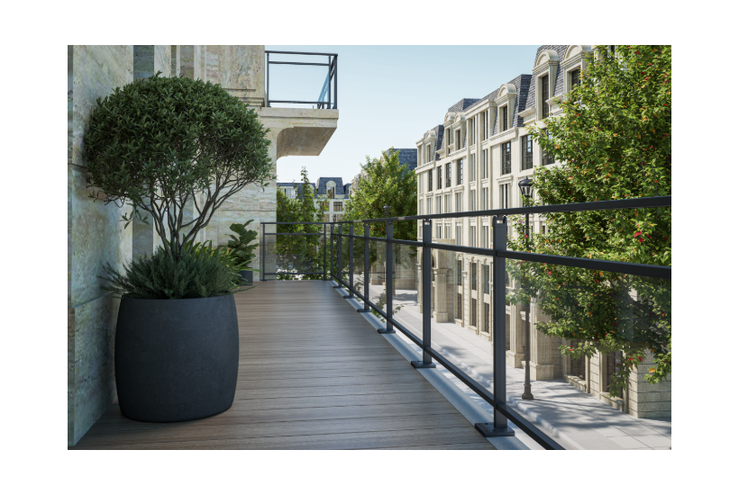 •	  Ambiance 3D - Garde-corps Bering - 0 lisse - noir 2200 et verre clair.png