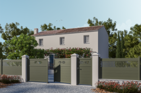 Nouveautés Gamme Outremer portail Aruba avec portillon et clôture Izzykit