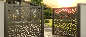  Portail aluminium battant gamme Mosaïc 